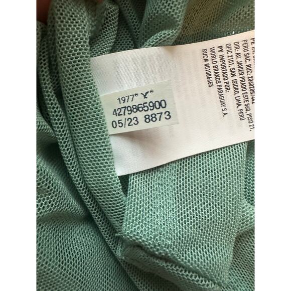 American Eagle Sheer Mesh Long Sleeve Top – Mint Green (M) - Picture 3 of 5